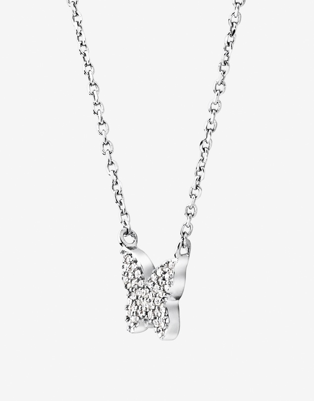 Michael Hill - Butterfly Necklace with Diamonds in Sterling Silver