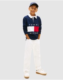Tommy Hilfiger - Heritage Colour-Blocked Flag LS Polo Shirt - Kids