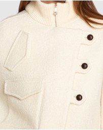 Belle & Bloom - Crystal Skies Cropped Wool Rib Jacket