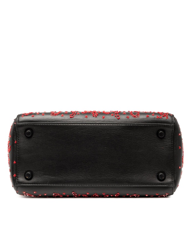 Pre-Loved by Azura Reborn - Pre-Loved Medium Smooth Calfskin Embroidered Heart Playing Cards Lady Dior