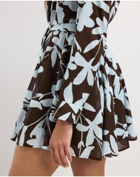 The Fated - Voilet Mini Shirt Dress