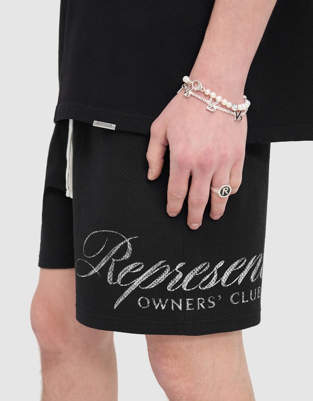 Represent - Owners Club Script Mesh Shorts