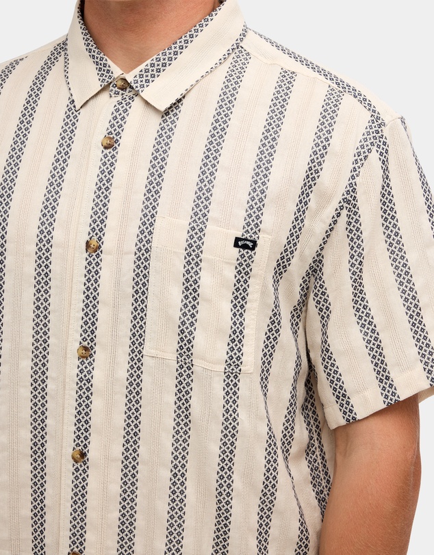 Billabong - Mens Sundays Jacquard Short Sleeve Shirt
