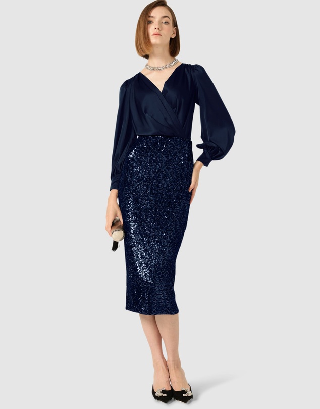 SACHA DRAKE - Sequin Pencil Skirt