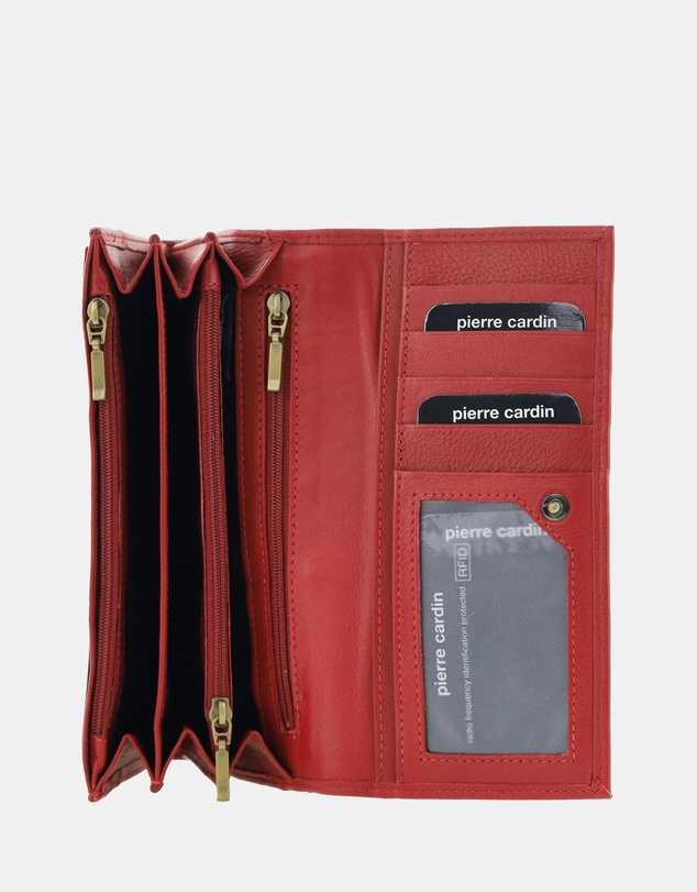 Pierre Cardin - Pierre Cardin Rustic Leather Ladies Wallet