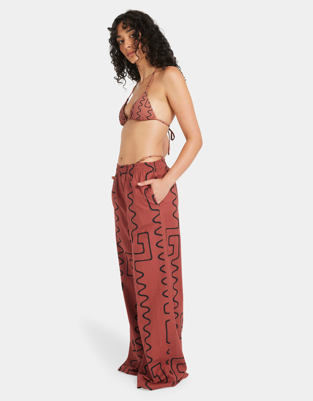 RVCA - Womens Farlow Elastic Linen Pants
