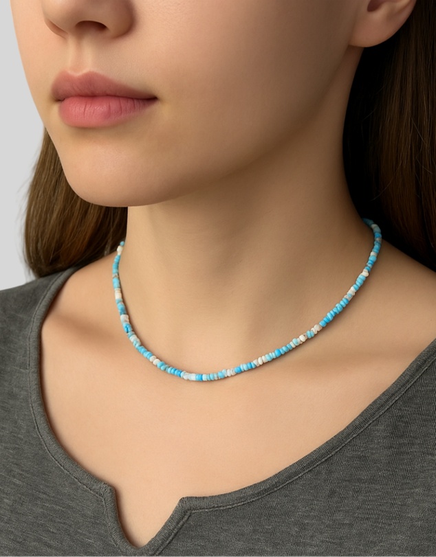KAJA Clothing - Rainbow Glass Rice Bead Necklace-2pc