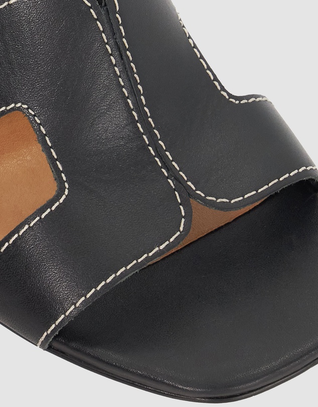 Dune London - Jupe - Black Leather
