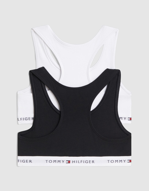 Tommy Hilfiger - 2-Pack Signature Logo Racerback Bralettes - Teens