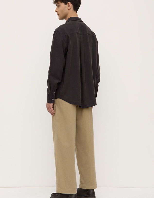 Revibe - Repaired Assembly Label Linen Mens Shirts L/S