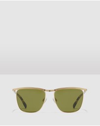 Hawkers Co - HAWKERS - Gold Juniper Green CALI Sunglasses for Men and Women UV400