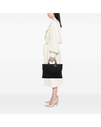 Pre-Loved by Azura Reborn - Pre-Loved Extra Large Denim Cannage Lady Dior