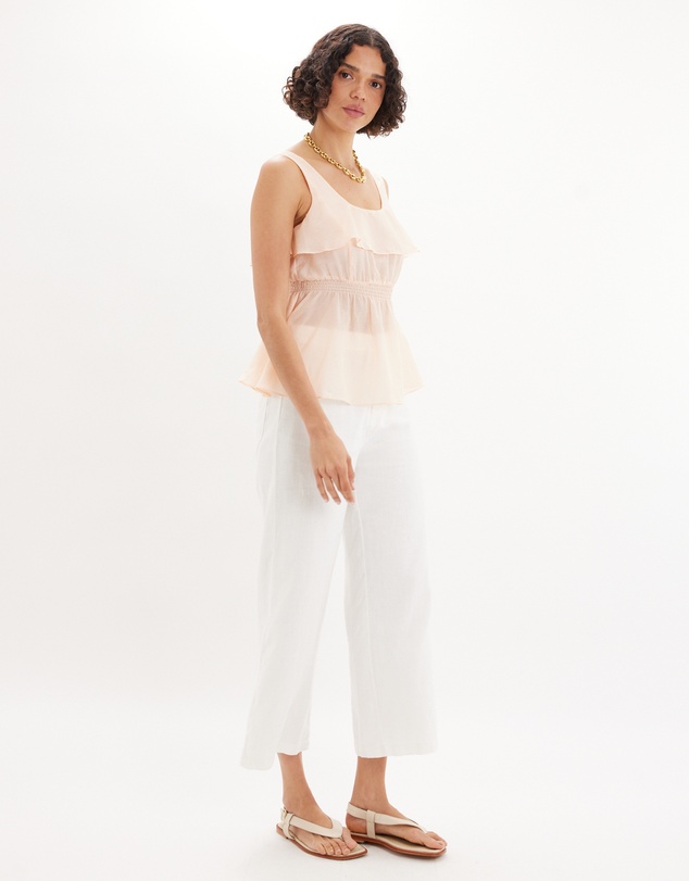 Amelius - Lorena Peplum Ruffle Top