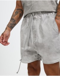 Surrounded By Ghosts - The Kyanite Denim Drawstring Shorts