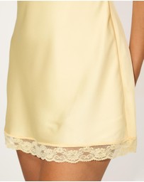 Dazie - Moonlit Lace Satin Mini Dress
