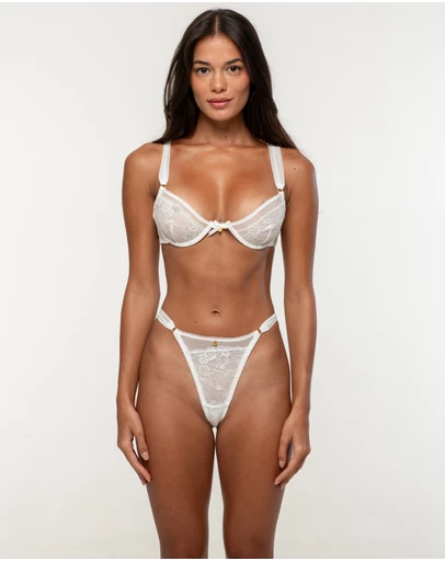 One Empire - Vina White Lingerie Set