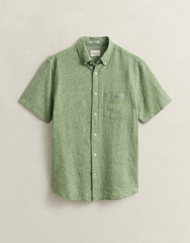 Gant - Cotton Linen Short Sleeve Shirt