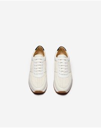 Calibre - Woven Mix Sport Sneaker Cream Combo