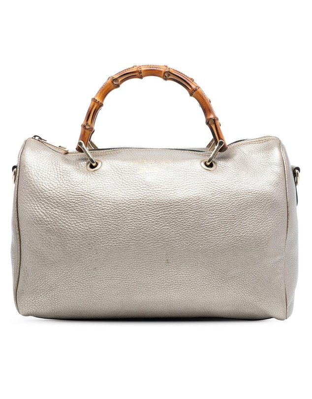 Pre-Loved by Azura Reborn - Pre-Loved Medium Calfskin Bamboo Shopper Boston Bag