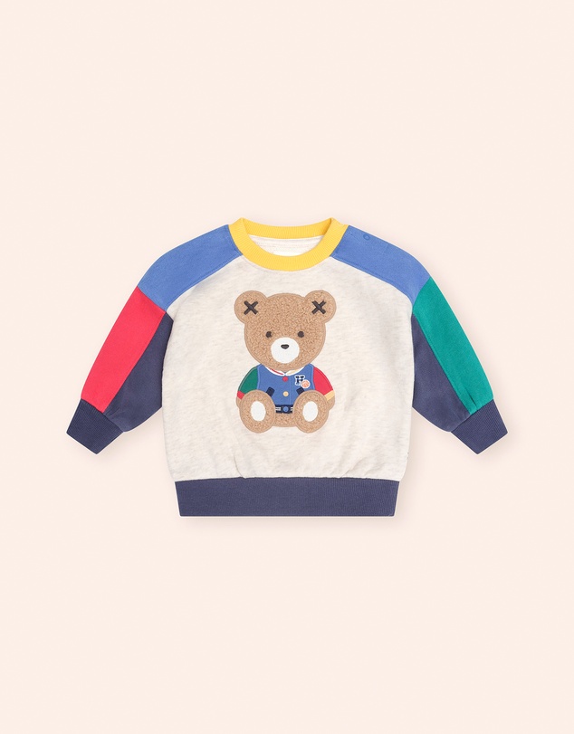 Huxbaby - Colour Block Sitting Hux Sweatshirt - Babies-Teens