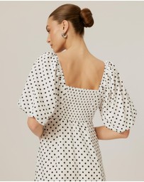 Tussah - Sabine Polka Dot Midi Dress