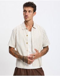 Rhythm - Vacation Stripe Crop SS Shirt