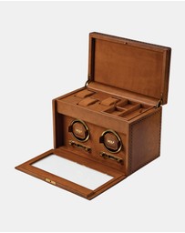 Wolf - WOLF Brogue Double Watch Winder With Storage