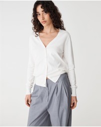 Forcast - Nicolette V-Neck Knit Cardigan