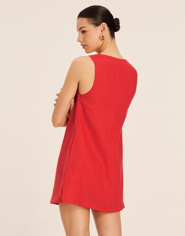 AERE - Linen Button Down Mini Dress