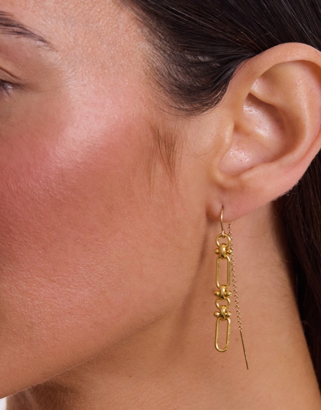 Alana Maria - Santorini Thread Earrings - Gold