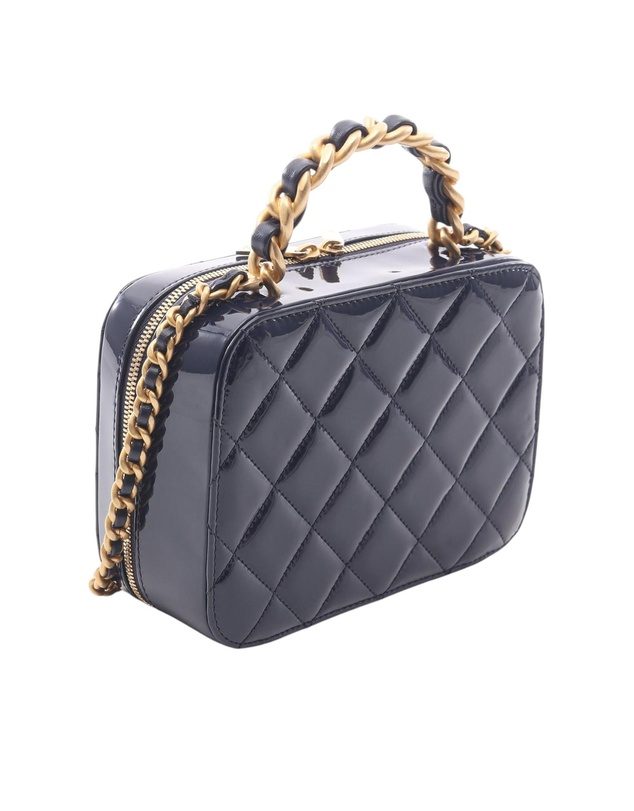 Pre-Loved by Azura Reborn - Pre-Loved CC Quilted Patent Vanity Case
