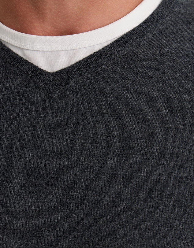 Oxford - Basic V-Neck Pure Wool Pullover