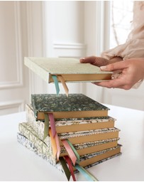 Bespoke Letterpress - Linen Bound Lined Journal - Dune Thicket