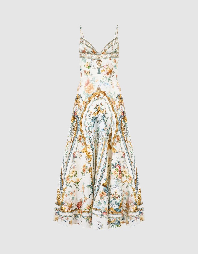 Camilla - Long Dress with Tie Front