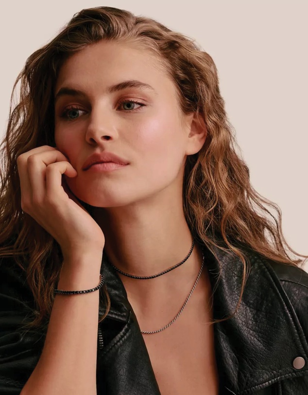 THOMAS SABO - THOMAS SABO Tennis Necklace Sparkling Black with Zirconia Stones