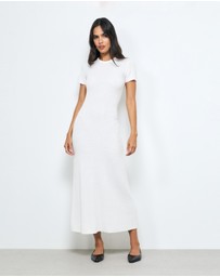 AERE - Vea Textured Knit Maxi Dress