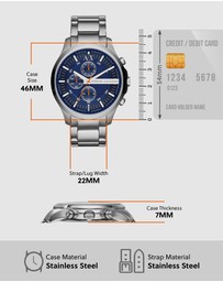 Armani Exchange - Silver Tone Chronograph Watch