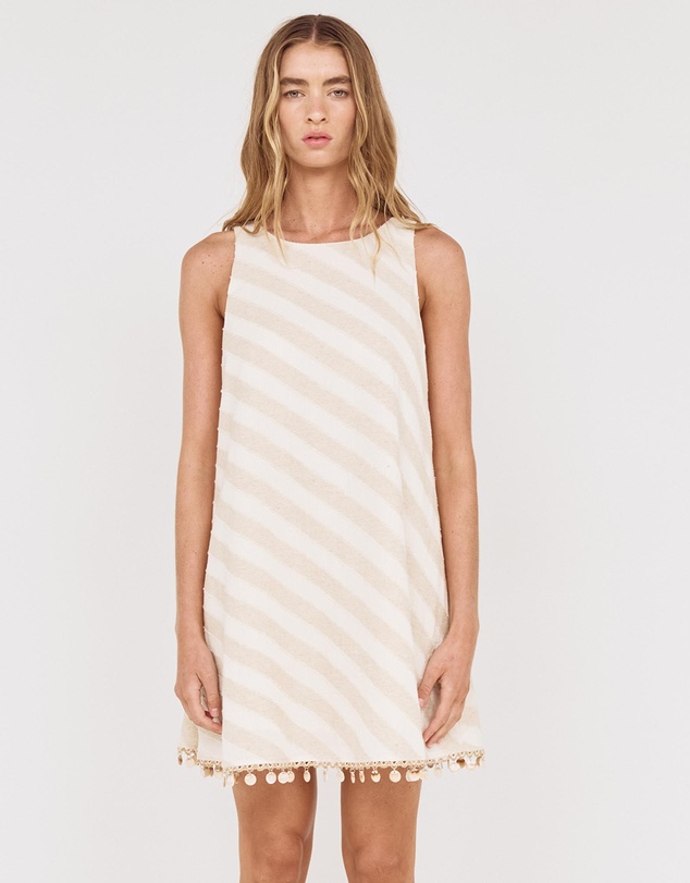 MINKPINK - Kaia Shell Tassel Mini Dress