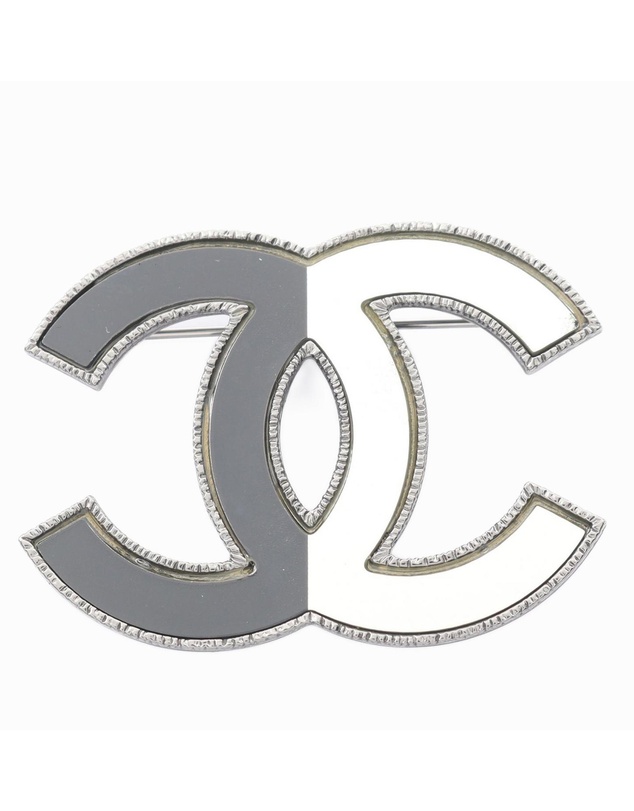 Pre-Loved by Azura Reborn - Pre-Loved Stainless Steel Enamel CC Brooch