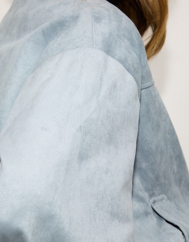 Dazie - Hailey Faux Suede Bomber Jacket