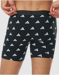 adidas Sportswear - 3 Pack Active Flex Cotton Boxer Brief Underwear