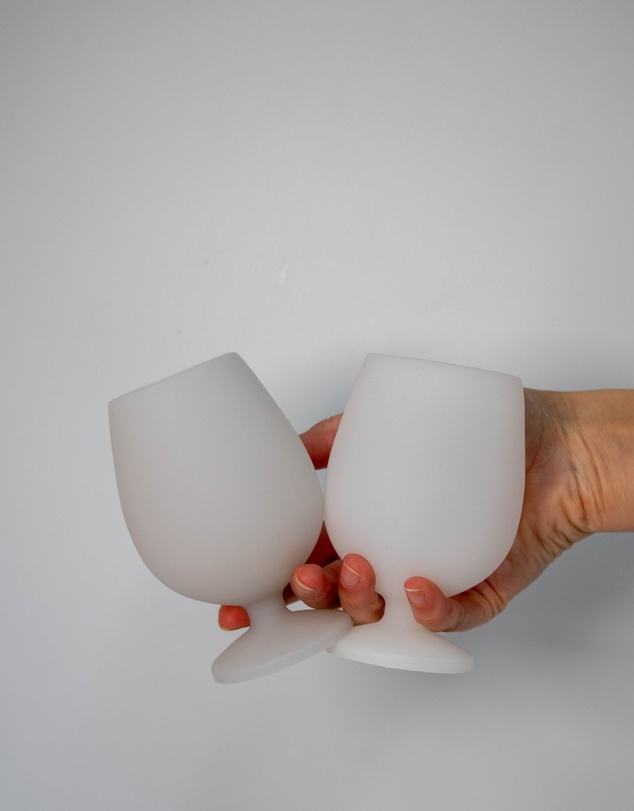 porter green - stemm silicone unbreakable wine glasses