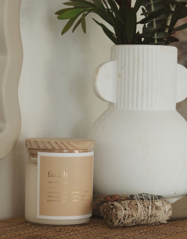 The Commonfolk Collective - Family ~ Goldie Dictionary Meaning Candle