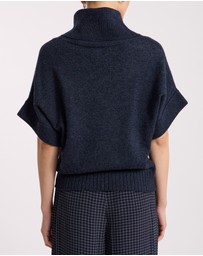 David Lawrence - Roll Neck Gilet Top