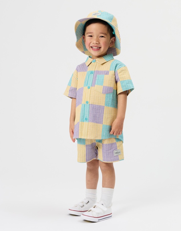 Goldie + Ace - Seersucker Holiday Shirt - ICONIC EXCLUSIVE - Babies-Kids