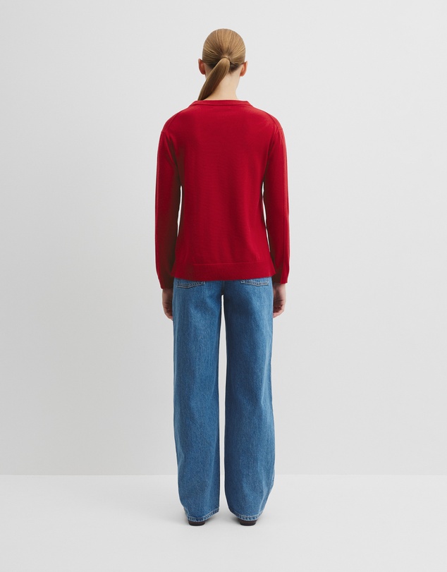 Country Road - Lightweight Merino Wool V-neck Knit
