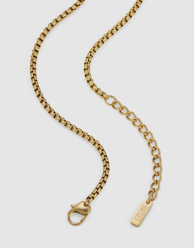 Diesel - D Logo Gold Necklace