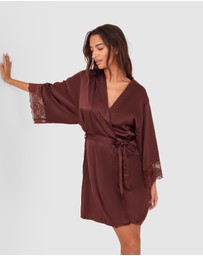 Bras N Things - Imogen Short Wrap - Dark Brown