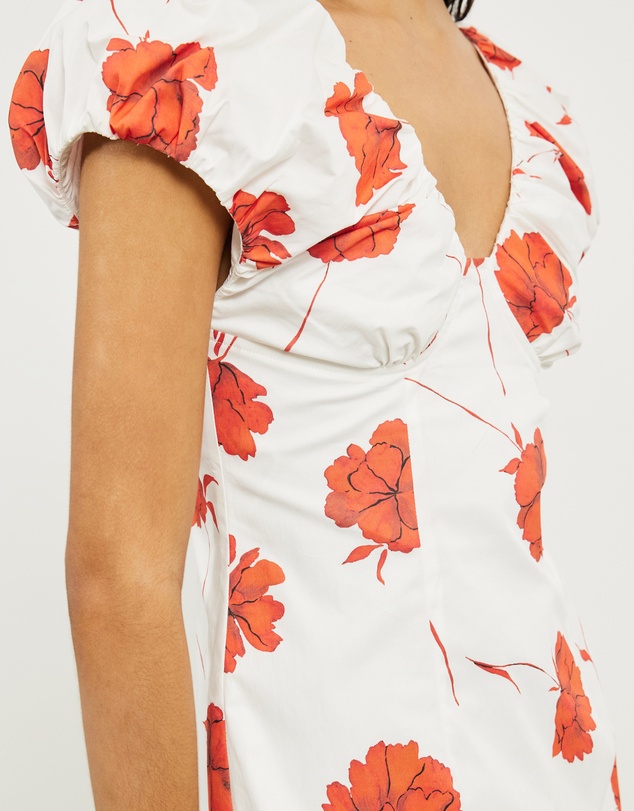 Lover - Posy Gathered Detail Mini Dress