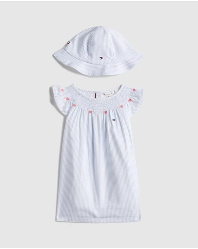 Tommy Hilfiger - Ithaca Dress Bucket Hat Giftbox - Baby